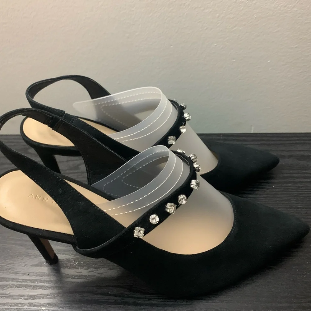 Ann Taylor Black Women's Shoes with Embellishments